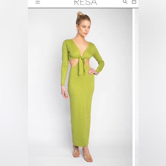 Resa Shimmer Maxi Dress - Picture 2 of 8